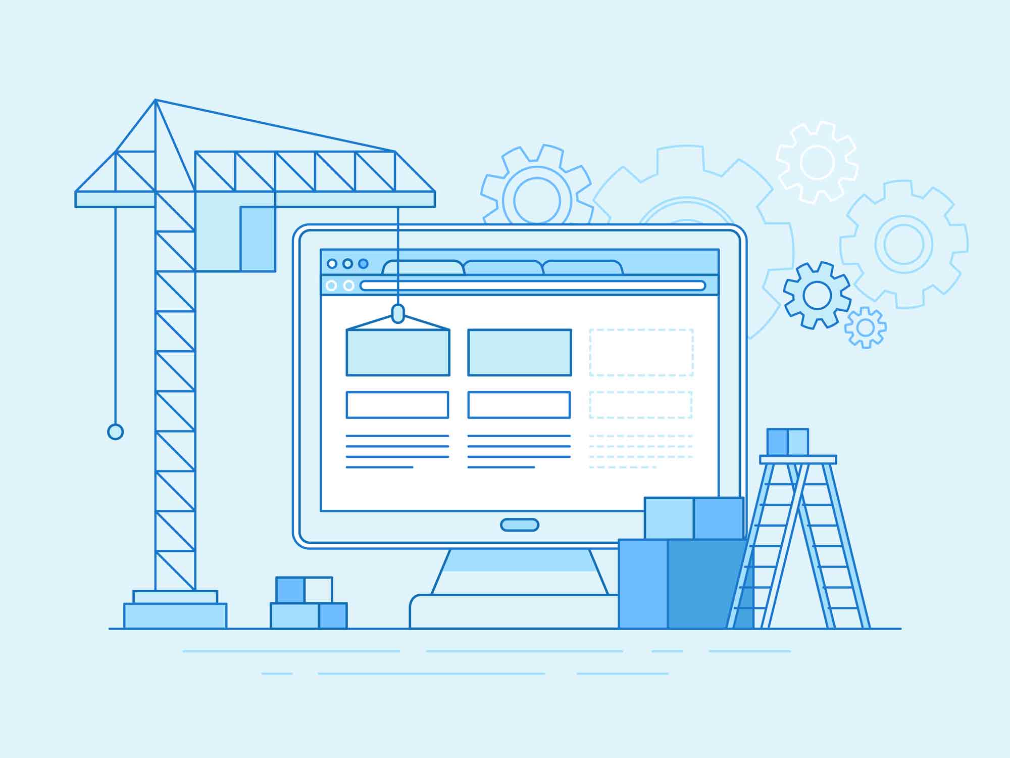 building website illustration